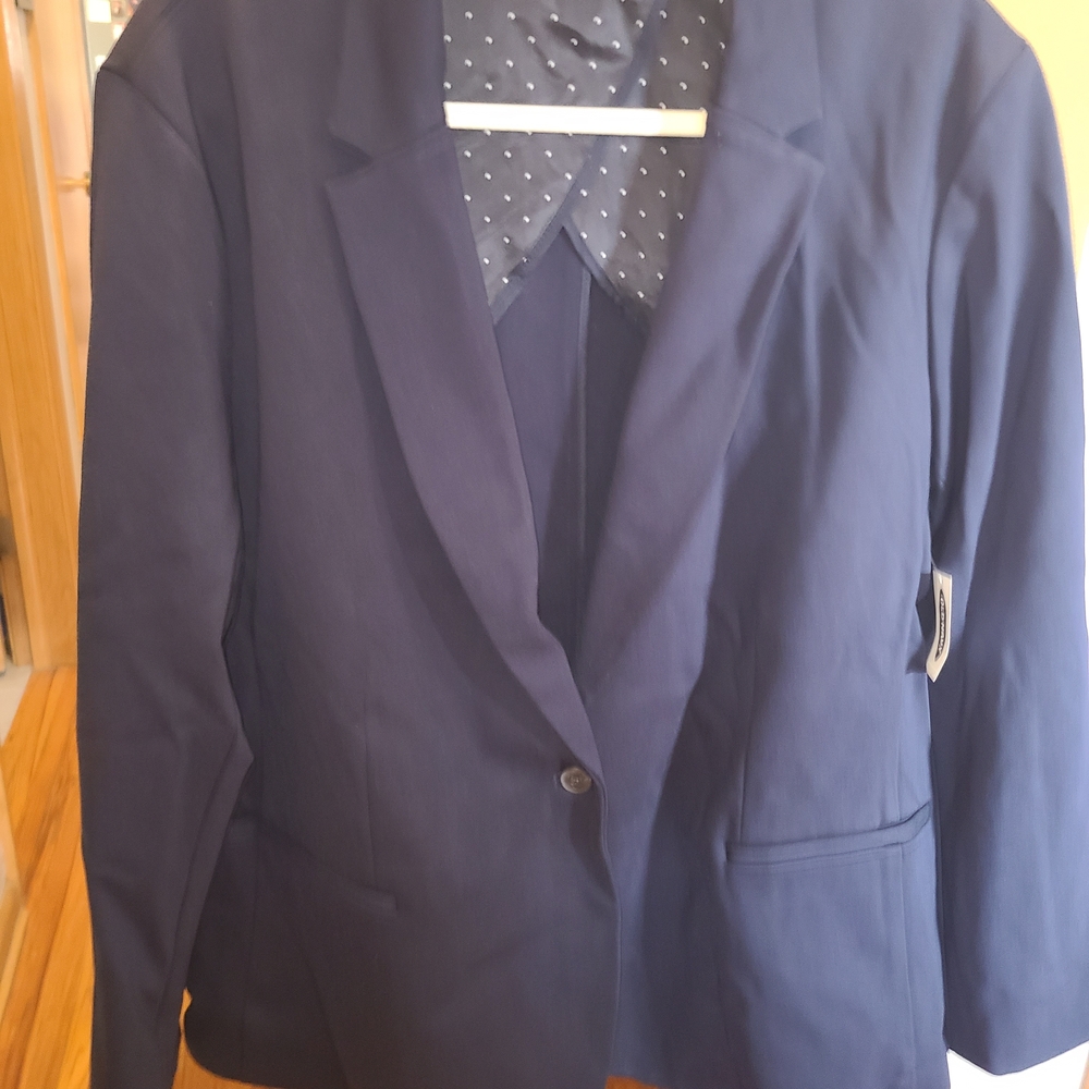 Old Navy Dark Navy Single-Button Blazer